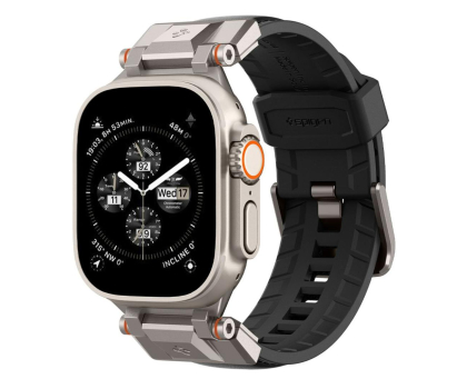 Pasek i akcesoria do zegarków SPIGEN Durapro Armor do Apple Watch 44/45/46/49 mm Black AMP06065